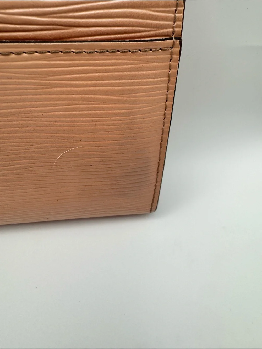 Louis Vuitton Sarah Blush Epi Leather Envelope Wallet with Branded Snap